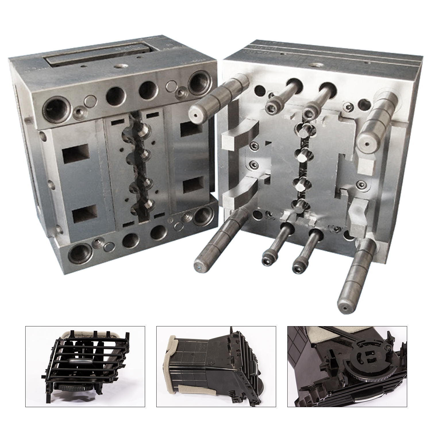 汽车空调出风口配件注塑模具加工定制厂家